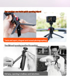 95mm/119mm/145mm/139mm/188mm Aluminum Alloy Photography Tripod, Phone Desktop Mount, Handheld Portable Selfie Stick, N52 Strong Magnetic Attraction for Pocket 3/X5 Camera
