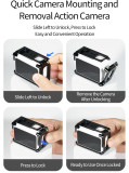 Camera Cage Frame for Go Ultra, Metal Protective Case with Cold Shoe, 1/4'' Expansion Mount Horizontal & Vertical Vlog Photograph