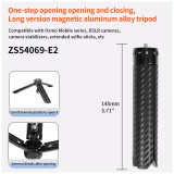 95mm/119mm/145mm/139mm/188mm Aluminum Alloy Photography Tripod, Phone Desktop Mount, Handheld Portable Selfie Stick, N52 Strong Magnetic Attraction for Pocket 3/X5 Camera