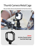 Camera Cage Frame for Go Ultra, Metal Protective Case with Cold Shoe, 1/4'' Expansion Mount Horizontal & Vertical Vlog Photograph