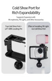 Camera Cage Frame for Go Ultra, Metal Protective Case with Cold Shoe, 1/4'' Expansion Mount Horizontal & Vertical Vlog Photograph