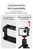 Camera Cage Frame for Go Ultra, Metal Protective Case with Cold Shoe, 1/4'' Expansion Mount Horizontal & Vertical Vlog Photograph