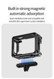 Camera Cage Frame for Go Ultra, Metal Protective Case with Cold Shoe, 1/4'' Expansion Mount Horizontal & Vertical Vlog Photograph
