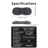 Universal Dust Lens Cover for NEO 2 Flight Goggles, Comfortable N3 Glasses Lens Protection Guard Foam Pad Sponge Eye Mask