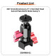 NATO Clamp Adapter, Quick Release NATO Rail-type Lock Clamp Mount with 1/4'' Screw Hole/Magic Arm/3-Cards for Camera Cage Handle Microphone
