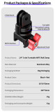 NATO Clamp Adapter, Quick Release NATO Rail-type Lock Clamp Mount with 1/4'' Screw Hole/Magic Arm/3-Cards for Camera Cage Handle Microphone