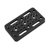 Multi-Function Quick Release Plate with 1/4  3/8  Screw Hole, Aluminum Alloy Mounting Plate for DSLR Camera Tripod Mount Adapter