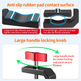 Heavy-Duty Super Clamp Camera Mount, Handlebar Clip with 1/4 ARRI-standard Positioning Hole, High Load-Bearing Motorcycle Bike Pole Tube Camera Holder