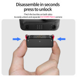 Quick-release Camera Mount Adapter, Magnetic Camera Holder with 1/4 ARRI-standard Positioning Hole, Extension Bracket for Selfie Stick, Tripod