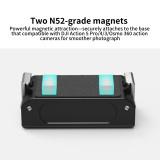 Aluminum Alloy Magnetic Mount Adapter with 1/4 ARRI-standard Positioning Hole Compatible with Action 3/4/5/360 Panoramic