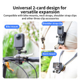 Aluminum Alloy Magnetic Mount Adapter with 1/4 ARRI-standard Positioning Hole Compatible with Action 3/4/5/360 Panoramic