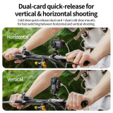 Magnetic Camera Cage for Osmo Nano, Quick Release Protection Frame with Dual Cold Shoe, Support Vertical and Horizontal Switching