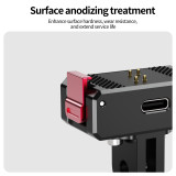 Quick-release Camera Mount Adapter, Magnetic Camera Holder with 1/4 ARRI-standard Positioning Hole, Extension Bracket for Selfie Stick, Tripod