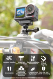 Aluminum Alloy Magnetic Mount Adapter with 1/4 ARRI-standard Positioning Hole Compatible with Action 3/4/5/360 Panoramic