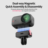 Quick-release Camera Mount Adapter, Magnetic Camera Holder with 1/4 ARRI-standard Positioning Hole, Extension Bracket for Selfie Stick, Tripod