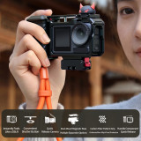 Action Camera Street Photograph Grip Kit for Action 5 Pro/4/3 Camera Cage, Street Photograph Essential Shutter Grip Accessories