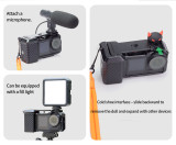 Action Camera Street Photograph Grip Kit for Action 5 Pro/4/3 Camera Cage, Street Photograph Essential Shutter Grip Accessories