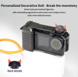 Action Camera Street Photograph Grip Kit for Action 5 Pro/4/3 Camera Cage, Street Photograph Essential Shutter Grip Accessories