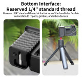 Action Camera Street Photograph Grip Kit for Action 5 Pro/4/3 Camera Cage, Street Photograph Essential Shutter Grip Accessories