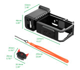 Action Camera Street Photograph Grip Kit for Action 5 Pro/4/3 Camera Cage, Street Photograph Essential Shutter Grip Accessories