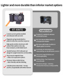 Action Camera Street Photograph Grip Kit for Action 5 Pro/4/3 Camera Cage, Street Photograph Essential Shutter Grip Accessories