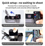 Action Camera Street Photograph Grip Kit for Action 5 Pro/4/3 Camera Cage, Street Photograph Essential Shutter Grip Accessories