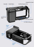 Action Camera Street Photograph Grip Kit for Action 5 Pro/4/3 Camera Cage, Street Photograph Essential Shutter Grip Accessories
