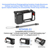 Standard Magnetic Camera Cage with Cold Shoe & Multiple Expansion Ports, Aluminum Alloy Protective Frame Pre-Drilled Lanyard Slot for Action 6 Action Camera