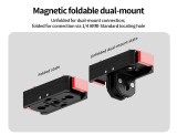 Action Camera Street Photograph Handle Grip Protective Frame Kit for Ace Pro 2, Aluminum Alloy Carbon Fiber Textured Shutter Grip