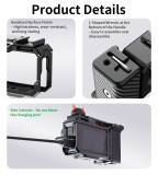 Action Camera Street Photograph Grip Kit for Action 5 Pro/4/3 Camera Cage, Street Photograph Essential Shutter Grip Accessories