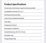 Action Camera Street Photograph Grip Kit for Action 5 Pro/4/3 Camera Cage, Street Photograph Essential Shutter Grip Accessories