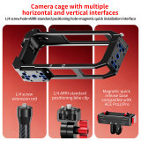 Aluminum Magnetic Quick-Rlease Camera Cage for X4 Air, Expansion Protector Frame with N52 Strong Magnetic Force & Dual Cold Shoes for Selfie Sticks, Tripods
