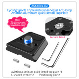 Aluminum Alloy Quick-Release Base, Camera Mount Adapter for Fill Lights, Microphones, Osmo Action 5 Pro/360, X5 X4 X3, Hero 13/12 Adapter