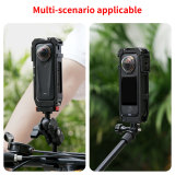 Aluminum Magnetic Quick-Rlease Camera Cage for X4 Air, Expansion Protector Frame with N52 Strong Magnetic Force & Dual Cold Shoes for Selfie Sticks, Tripods