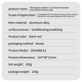 Aluminum Magnetic Quick-Rlease Camera Cage for X4 Air, Expansion Protector Frame with N52 Strong Magnetic Force & Dual Cold Shoes for Selfie Sticks, Tripods