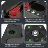 Aluminum Alloy Quick-Release Base, Camera Mount Adapter for Fill Lights, Microphones, Osmo Action 5 Pro/360, X5 X4 X3, Hero 13/12 Adapter
