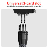 Aluminum Magnetic Quick-Rlease Camera Cage for X4 Air, Expansion Protector Frame with N52 Strong Magnetic Force & Dual Cold Shoes for Selfie Sticks, Tripods