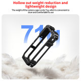 Aluminum Magnetic Quick-Rlease Camera Cage for X4 Air, Expansion Protector Frame with N52 Strong Magnetic Force & Dual Cold Shoes for Selfie Sticks, Tripods
