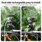 Metal Camera Cage for Osmo Nano, Protective Frame with Double-Sided Magnetic for Horizontal & Vertical Photograph, 1/4  ARRI-standard Positioning Hole, Dual Cold Shoe