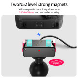 Metal Camera Cage for Osmo Nano, Protective Frame with Double-Sided Magnetic for Horizontal & Vertical Photograph, 1/4  ARRI-standard Positioning Hole, Dual Cold Shoe