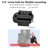 Quick Release NATO Slider Extension Board for RS 3/RS 4 Mini, Universal NOTA Rail-type External Plate with 1/4  Screws for Camera Cage, Monitor