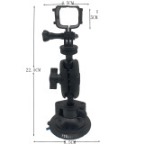 360° Adjustable Suction Cup Mount for Pocket 3 Camera, Car Windshield Holder Vacuum Suction Stand Bracket Action Cameras Accessory