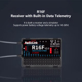 Radiolink R16F Receiver, T16D Built-in Data Return Simulator Program Can Be Upgraded Online SBUS/CRSF