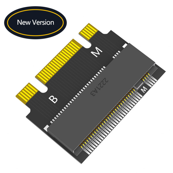 M.2 NVME M-Key B+M 2230 to 2242 SATA-Bus SSD Extension Adapter Card Compatible with ThinkPad X270 X280 T470 T480 L480 T580 Serials (2230 to 2242)