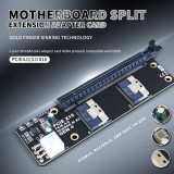 2Port SlimSAS 8i x2 to PCIe4.0/3.0 x16 Slot Adapter Card SFF8654 Riser Card for Network Card Graphics Video Card GPU