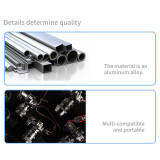 Aluminum Alloy Camera Cage for ZR Cameras, Full Cage Camera Photography Extension Frame with 1/4, 3/8 Threaded Holes, Cold Shoe Mount