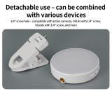 Magnetic Fill Light with 3 Adjustable Warm & Cool Colors, 360° Rotation, 180° Folding for Mobile Phones, Action Cameras with 1/4 Screw