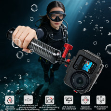 Magnetic Quick-Release Waterproof Case, Aluminum Alloy 80M Diving Cases, High-Transparency Professional Underwater Protective Cover for Osmo Action 6
