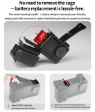 Street Photography Handle Grip Quick-Release Camera Cage Set, Carbon Fiber Non-Slip Handheld Stand Protective Frame for Action5pro/4/3