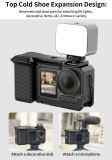 Street Photography Handle Grip Quick-Release Camera Cage Set, Carbon Fiber Non-Slip Handheld Stand Protective Frame for Action5pro/4/3